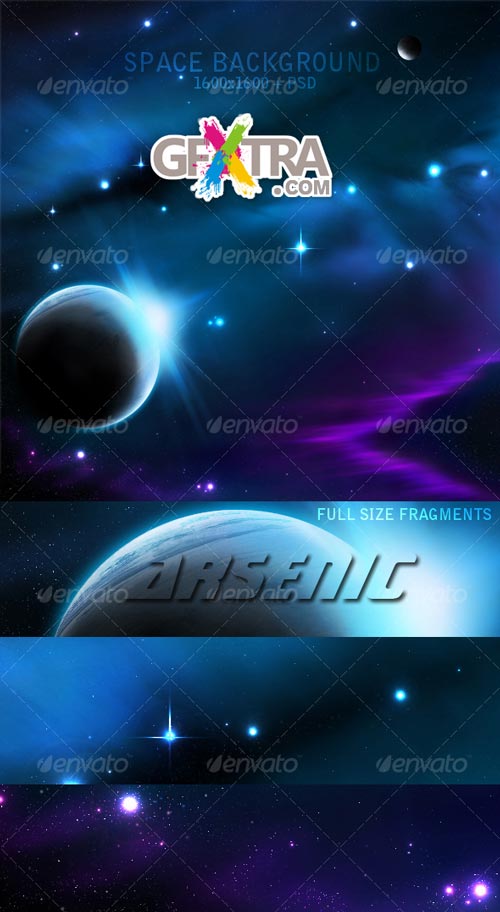 Hight Quality Space Background - GraphicRiver - REUPLOADED!