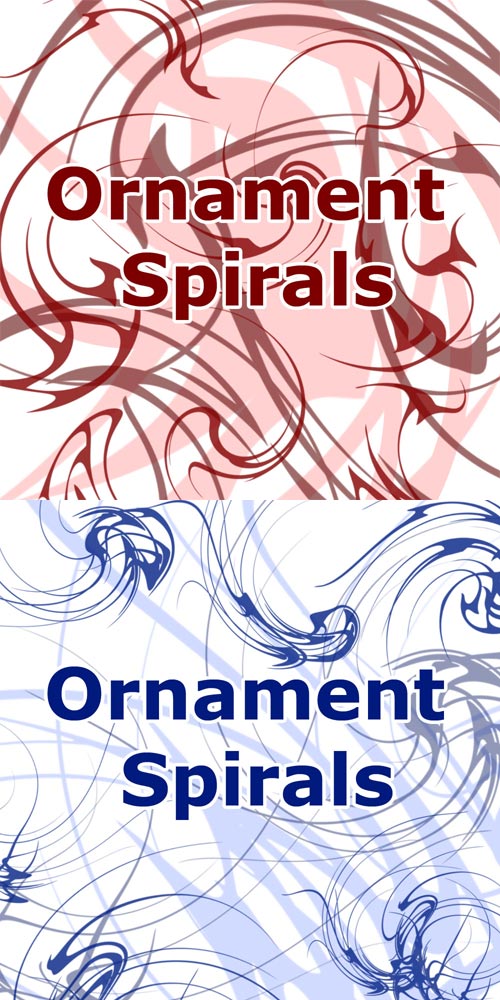 Ornament Spirals Brushes