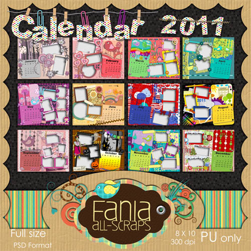 Beautiful calendars for 2011