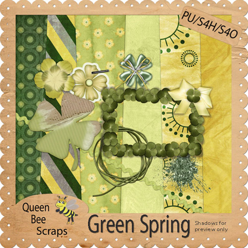 Scrap-kit - Green Spring