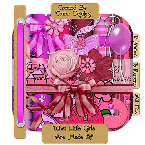 Scrap-kit - Pink forgery