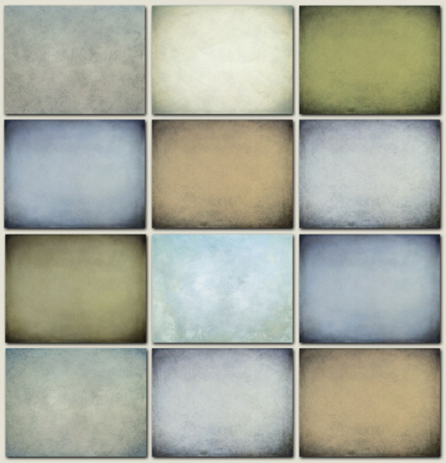 Grunge texture in different colors