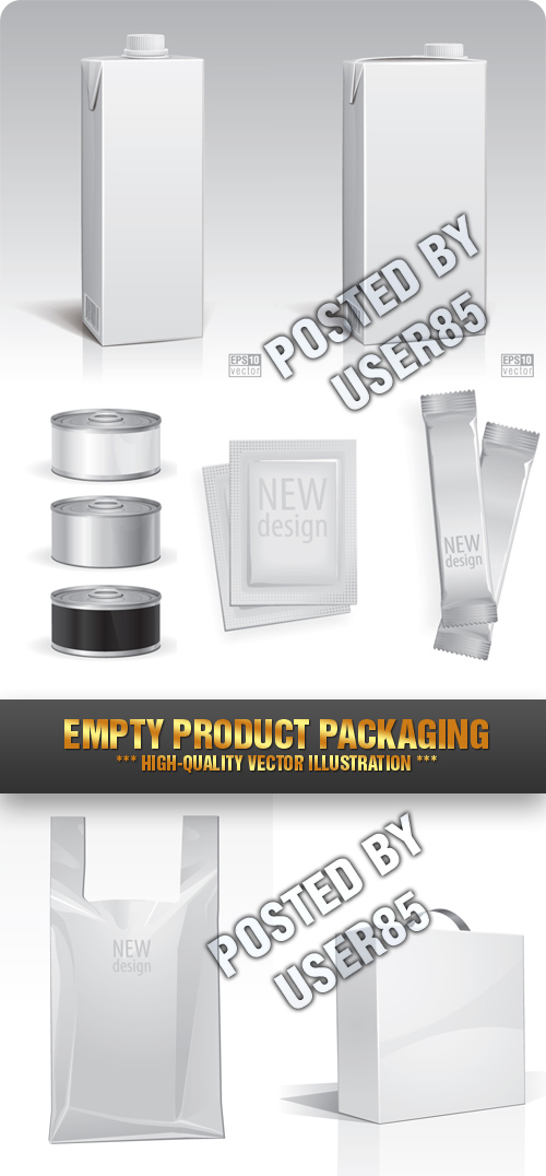 Stock Vector - Empty Product Packaging