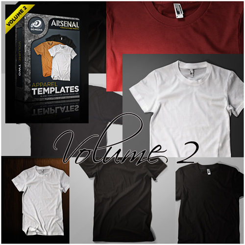 GoMedia Arsenal T-Shirt Templates Vol 2