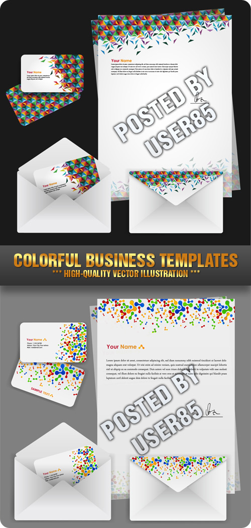 Stock Vector - Colorful Business Templates