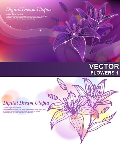 Vector - Flowers 1