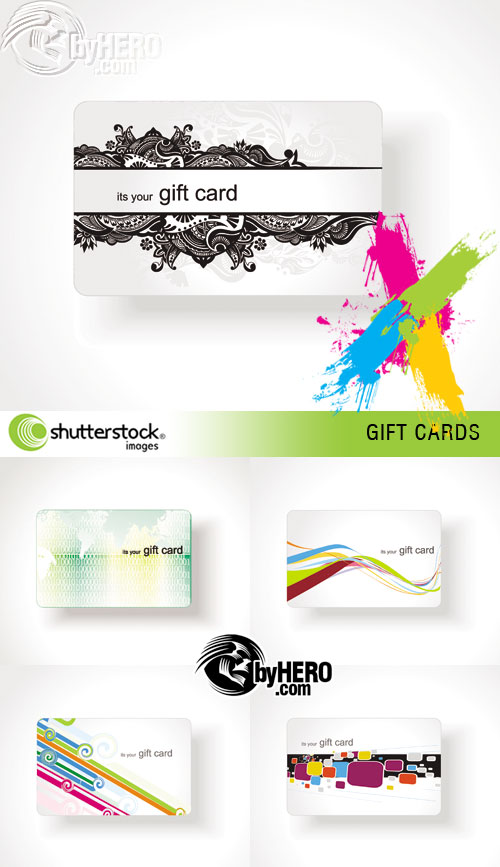 Gift Cards 5xEPS Vector SS