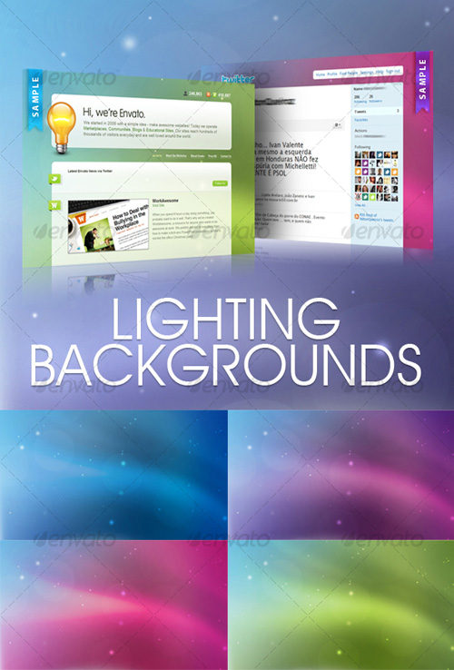 Lighting backgrounds - GraphicRiver