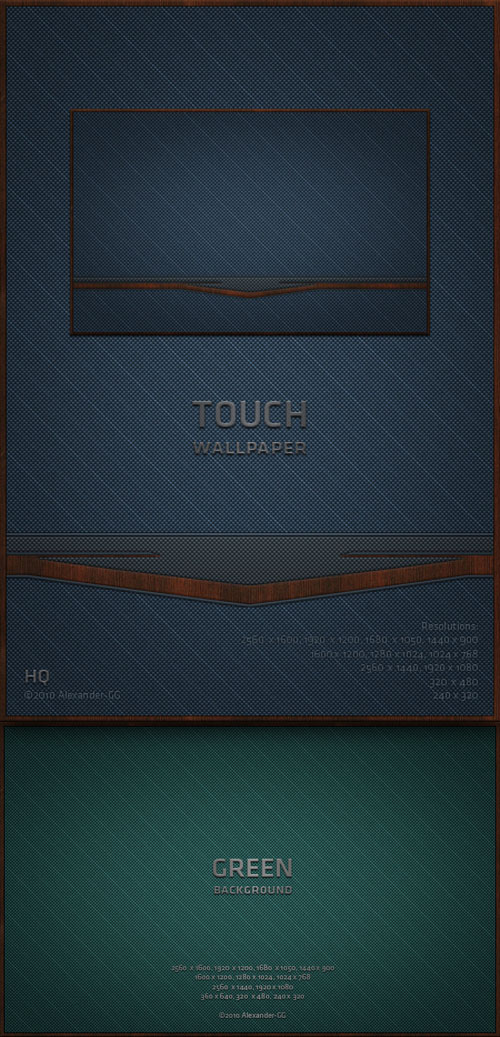Touch and Green Backgrounds