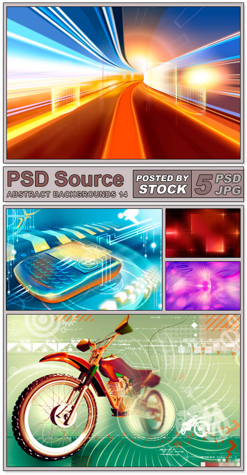 Layered PSD Files - Abstract backgrounds 14