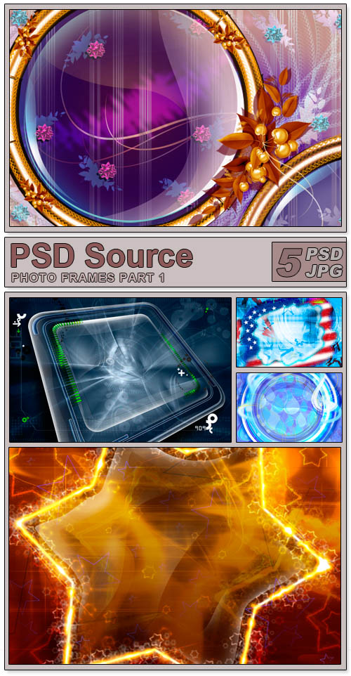 Layered PSD Files - Photo frames 1