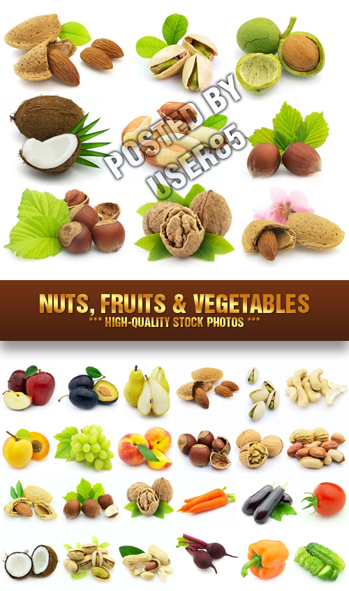 Stock Photos - Nuts, Fruits & Vegetables
