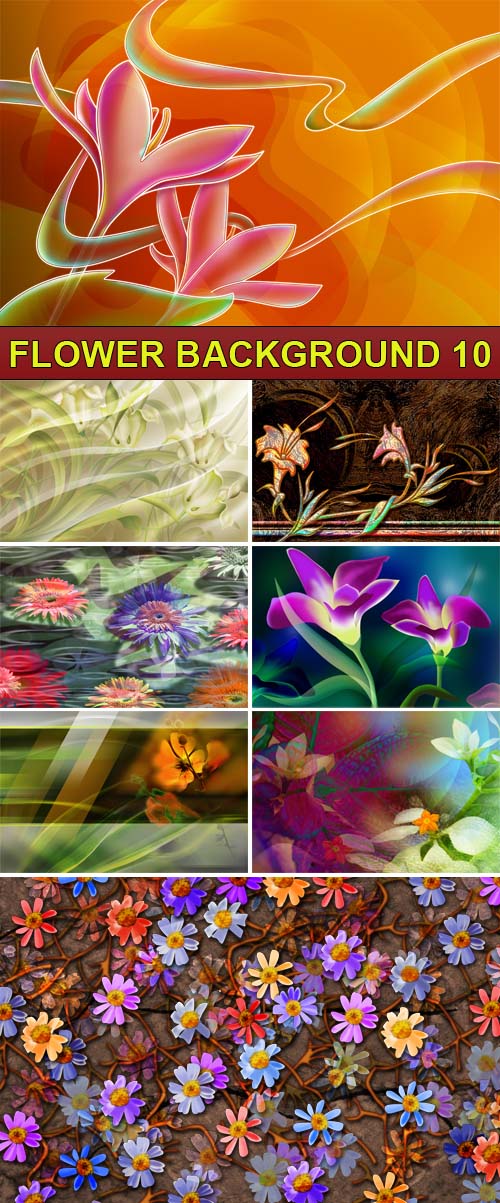 PSD Source - Flower background 10