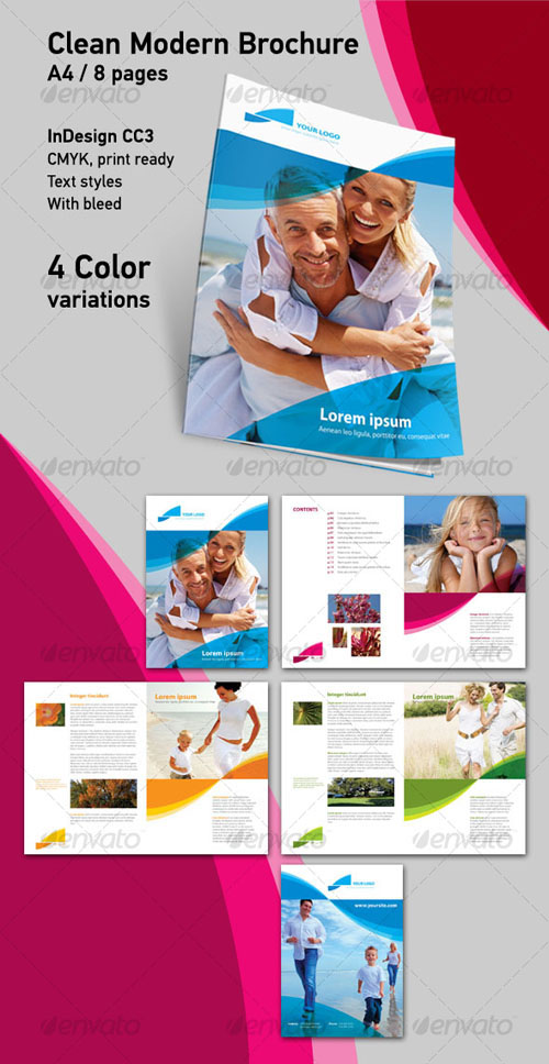 GraphicRiver - Clean Modern Brochure A4 8 Pages