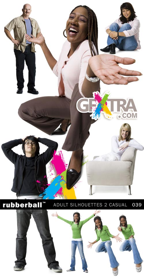RubberBall 039 Adult Silhouettes 2 Casual