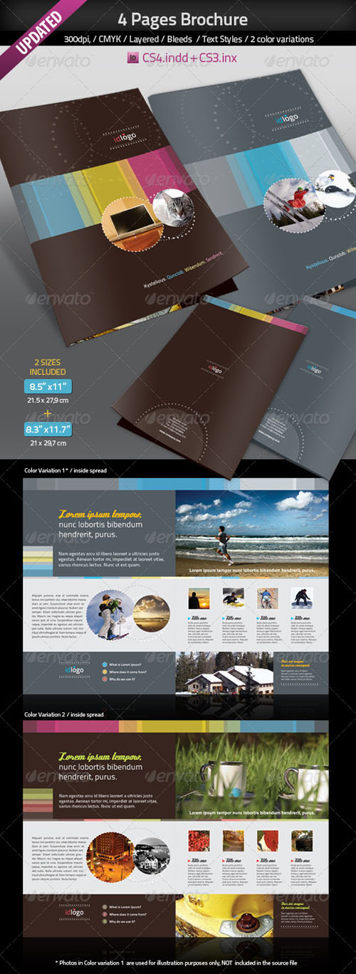 GraphicRiver - 4pages A4 Brochure