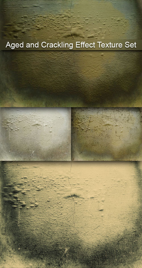 Aged and Crackling effect textures set
