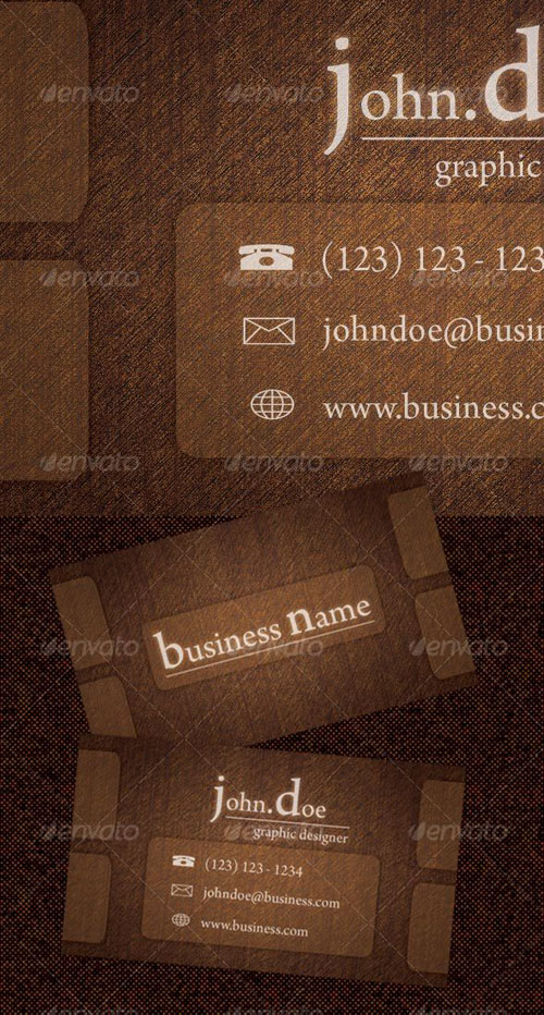 Wood Business Card GraphicRiver