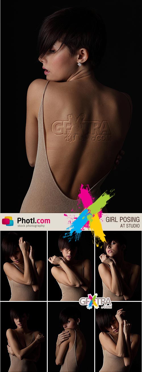 Girl Posing at Studio 7xJPGs - Photl