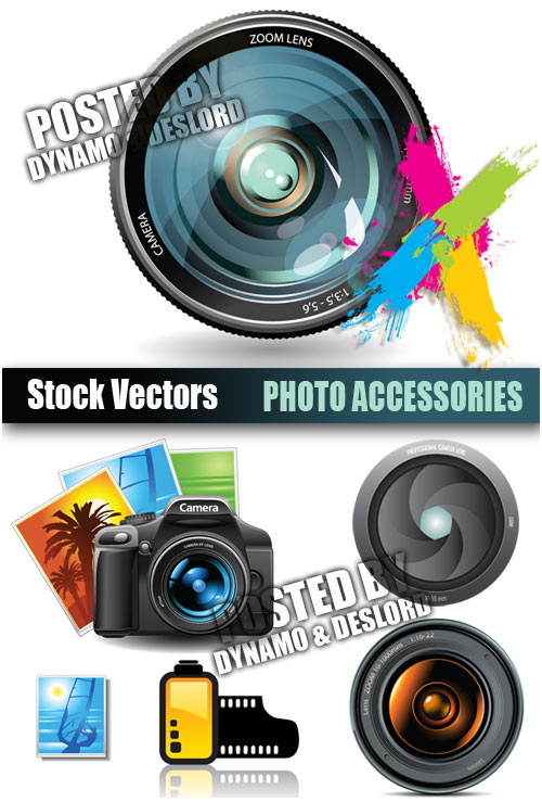 Photo accessories - Stock Vectors