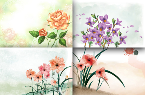 Flower backgrounds pack 5
