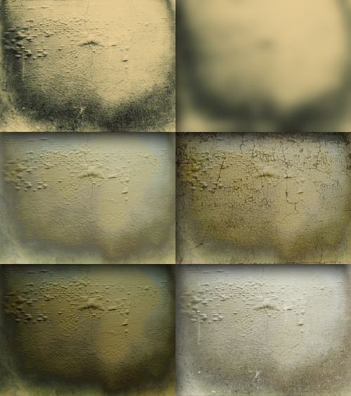 A set of old paint texture