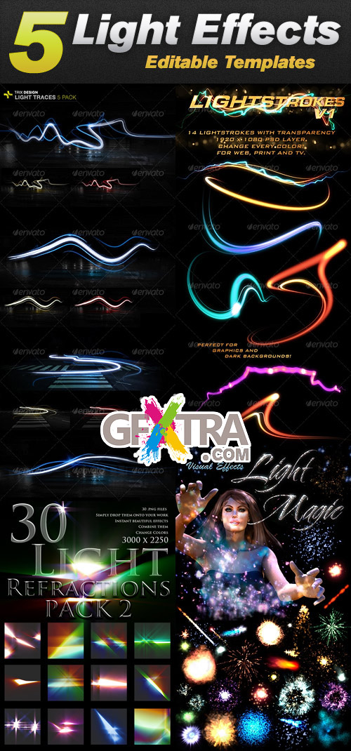 GraphicRiver - Light Effects Templates Bundle