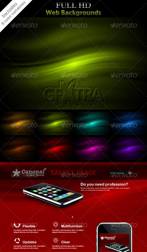 Full HD Web Backgrounds - GraphicRiver