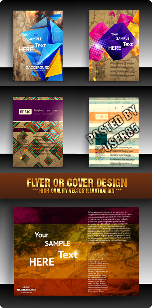 Flyer or Cover Designs 5xEPS
