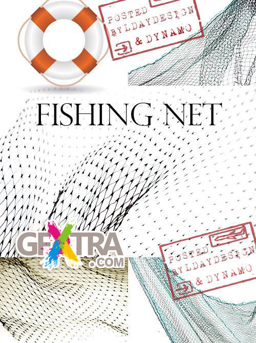 Fishing net background - Stock Photo