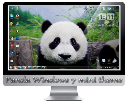 Panda Windows 7 mini theme