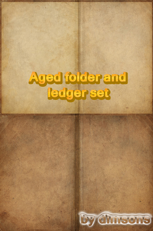 Aged Folder and Ledger Set