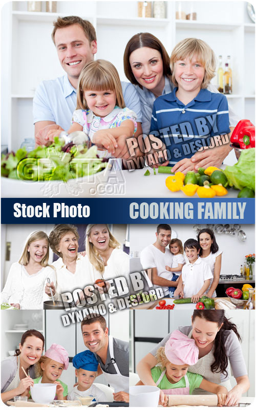 Cooking family - UHQ Stock Photo