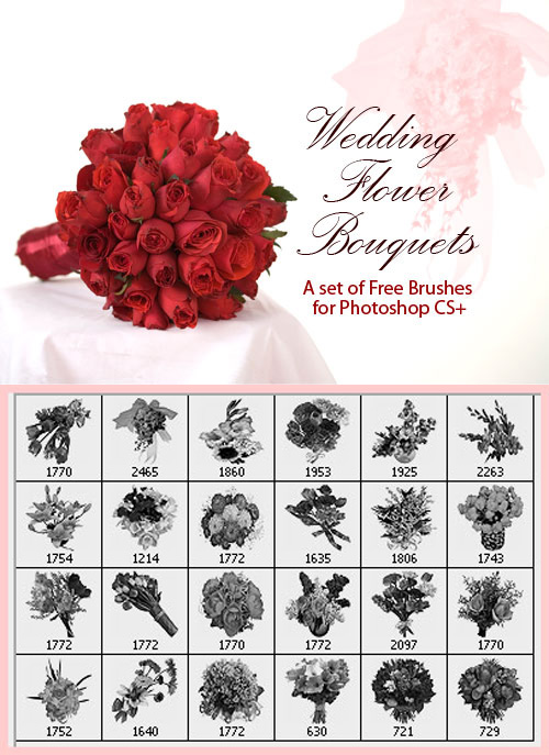 Wedding Flower Bouquets Brushes