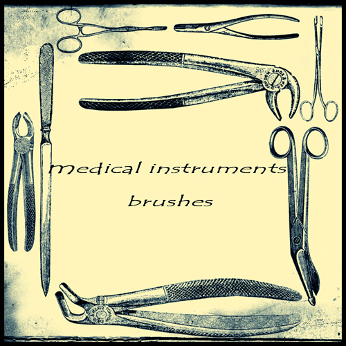 Medical instruments brushes set