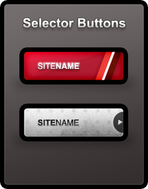Selector Buttons psd