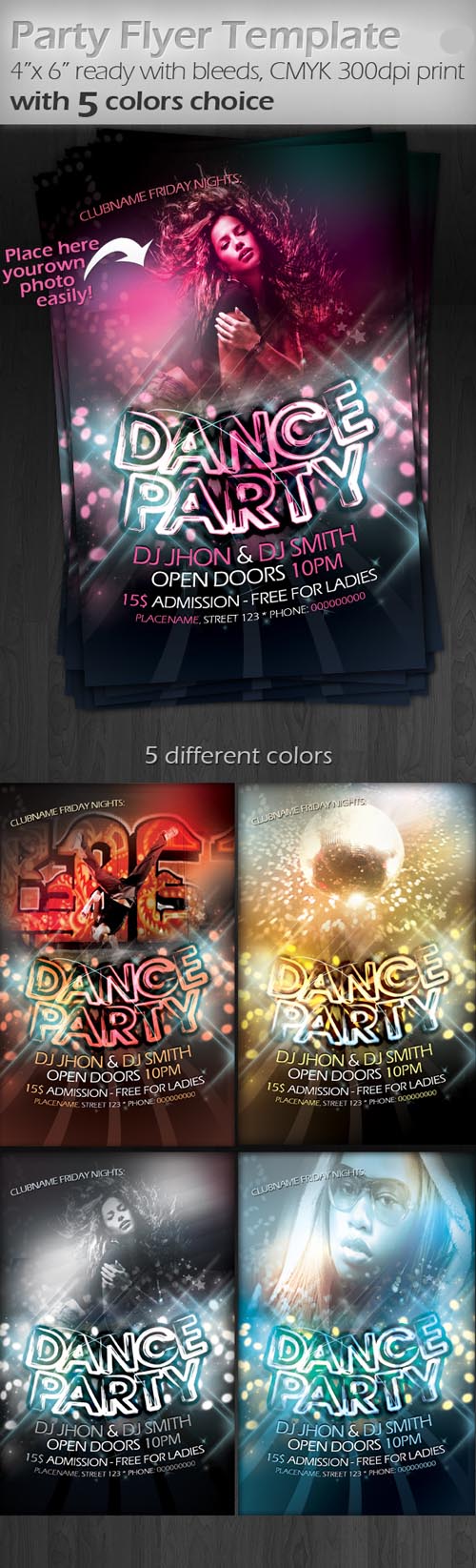 Shiny Party Flyer Template