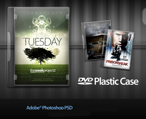 DVD Plastic Case PSD file