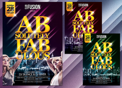 AbFab Flyer Template