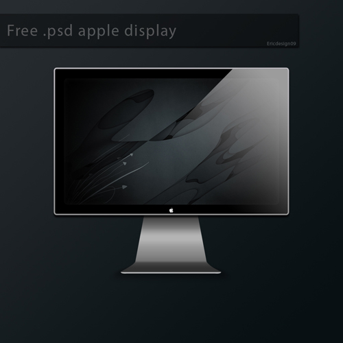 Free psd apple display