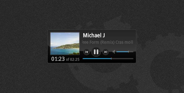 MP3 Music Player 05 with Album Art AS3 - ActiveDen