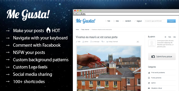 Me Gusta! User-driven Content Sharing Theme - Themeforest
