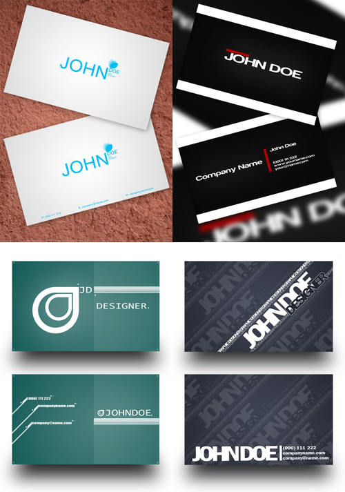 PSD Business Cards 2011 pack # 1