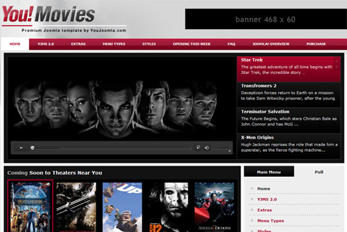 Youmovies – YouJoomla Movies Portal For Joomla 1.7
