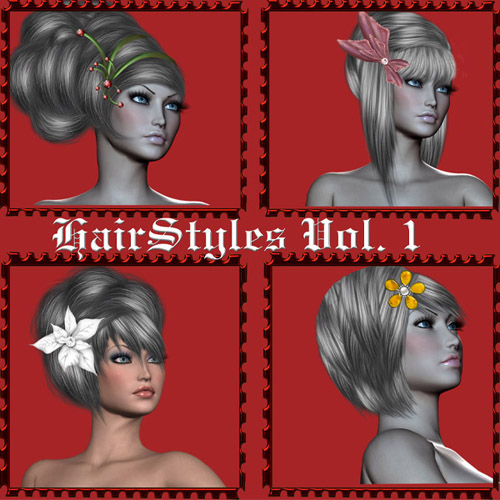 Painted Hairstyes vol.1 PSD