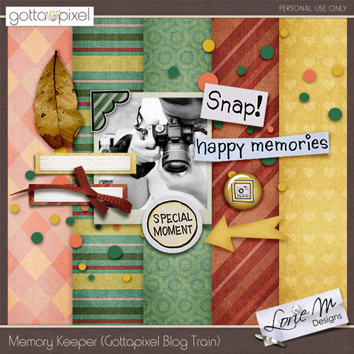 Scrap-set - Memory Keeper (Gottapixel Blog Train)
