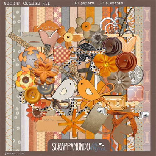 Scrap-set - Autumn Colors