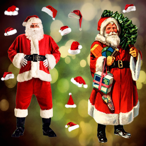 Santa Claus PSD and Santa hats