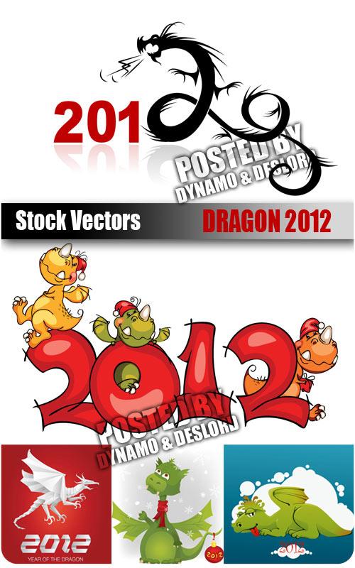 Dragon 2012 - Stock Vectors