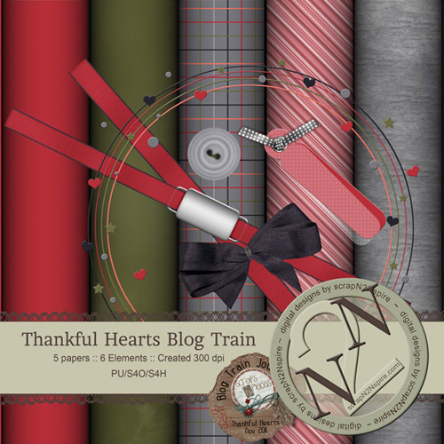 Scrap-set - Thankful Hearts #9